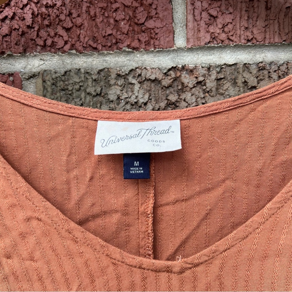 Universal Thread Rusty Orange 1/2 Sleeve Peasant … - image 3